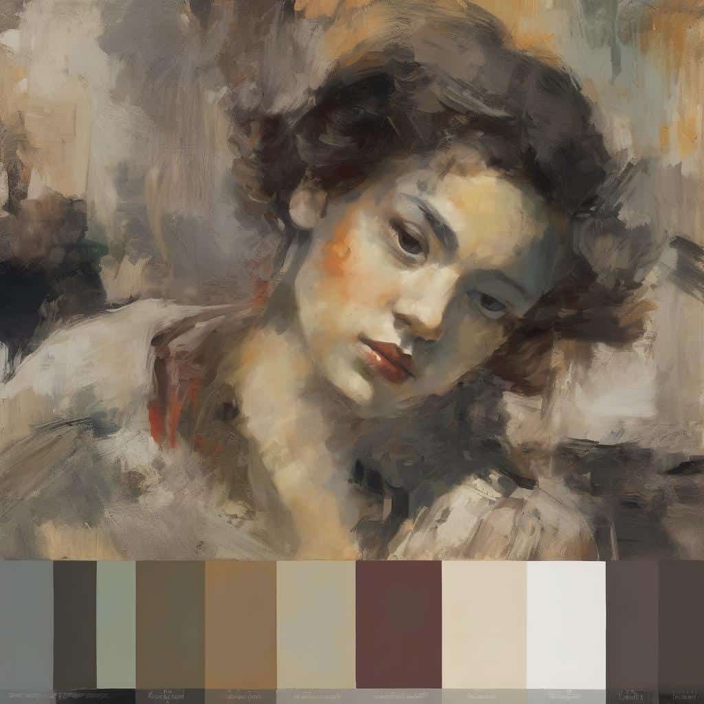 Χαμογελαστή γυναίκα, πορτρέτο σε έκφραση, τέχνη εξπρεσιονισμού, κοινωνική ευαισθησία, σύγχρονο πορτρέτο, καλλιτεχνική εικόνα εκφραστικότητας.